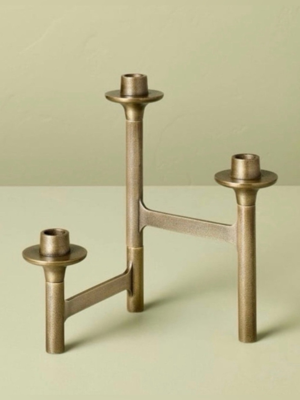 three-candle adjustable candelabra from Hearth & Hand with Magnolia